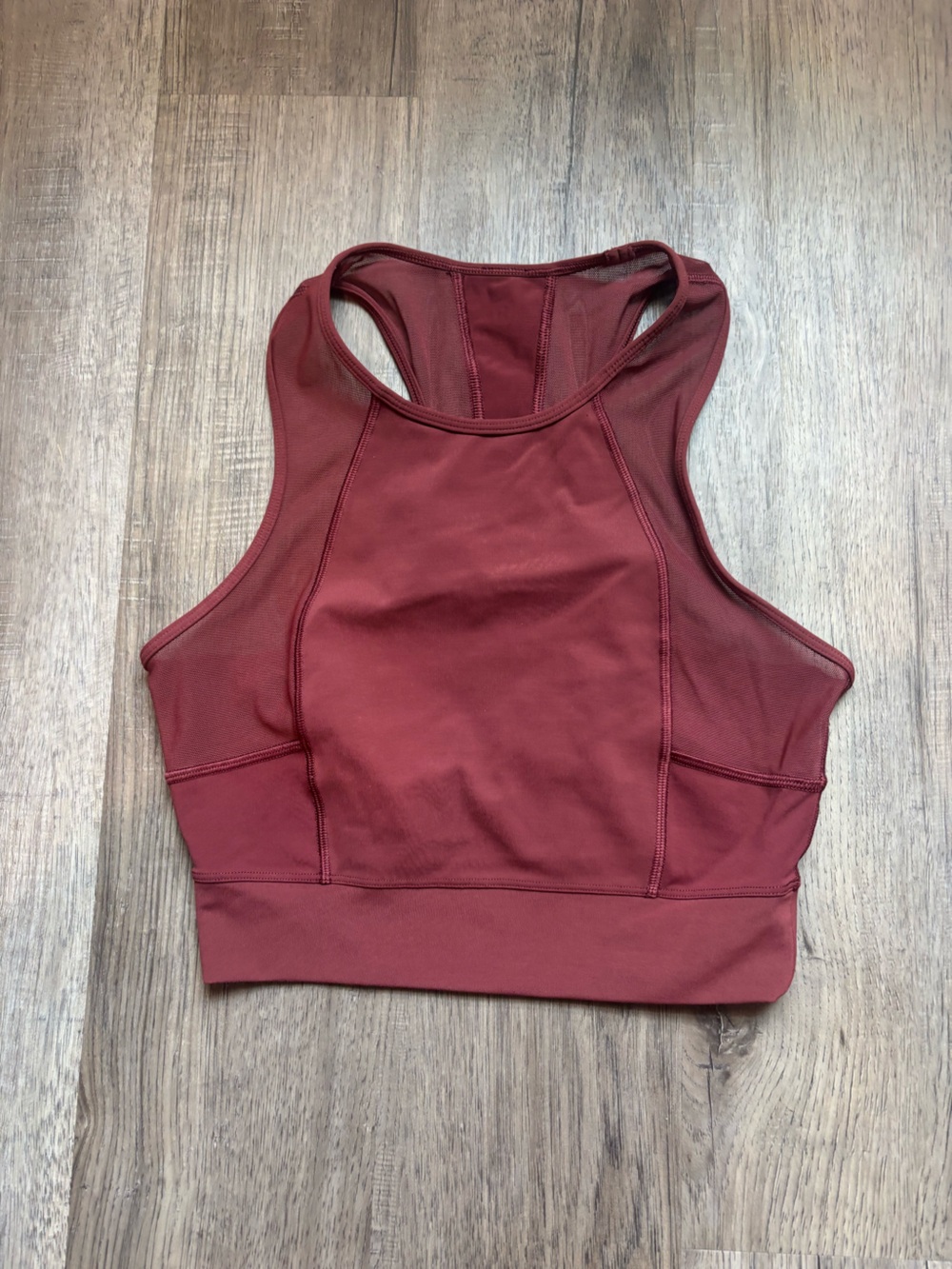 lululemon athletica High-Neck Sports Bra in Deep Wine